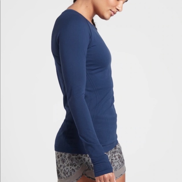 NWT Athleta Momentum Top // Enchanted Blue - Picture 3 of 6